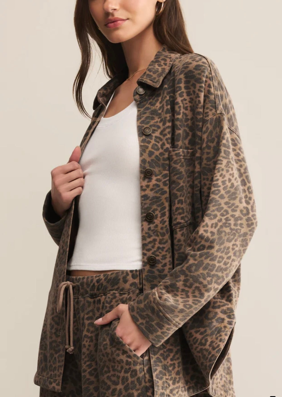 Z Supply All Day Leopard Jacket