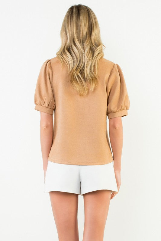 THML SS Suede Top