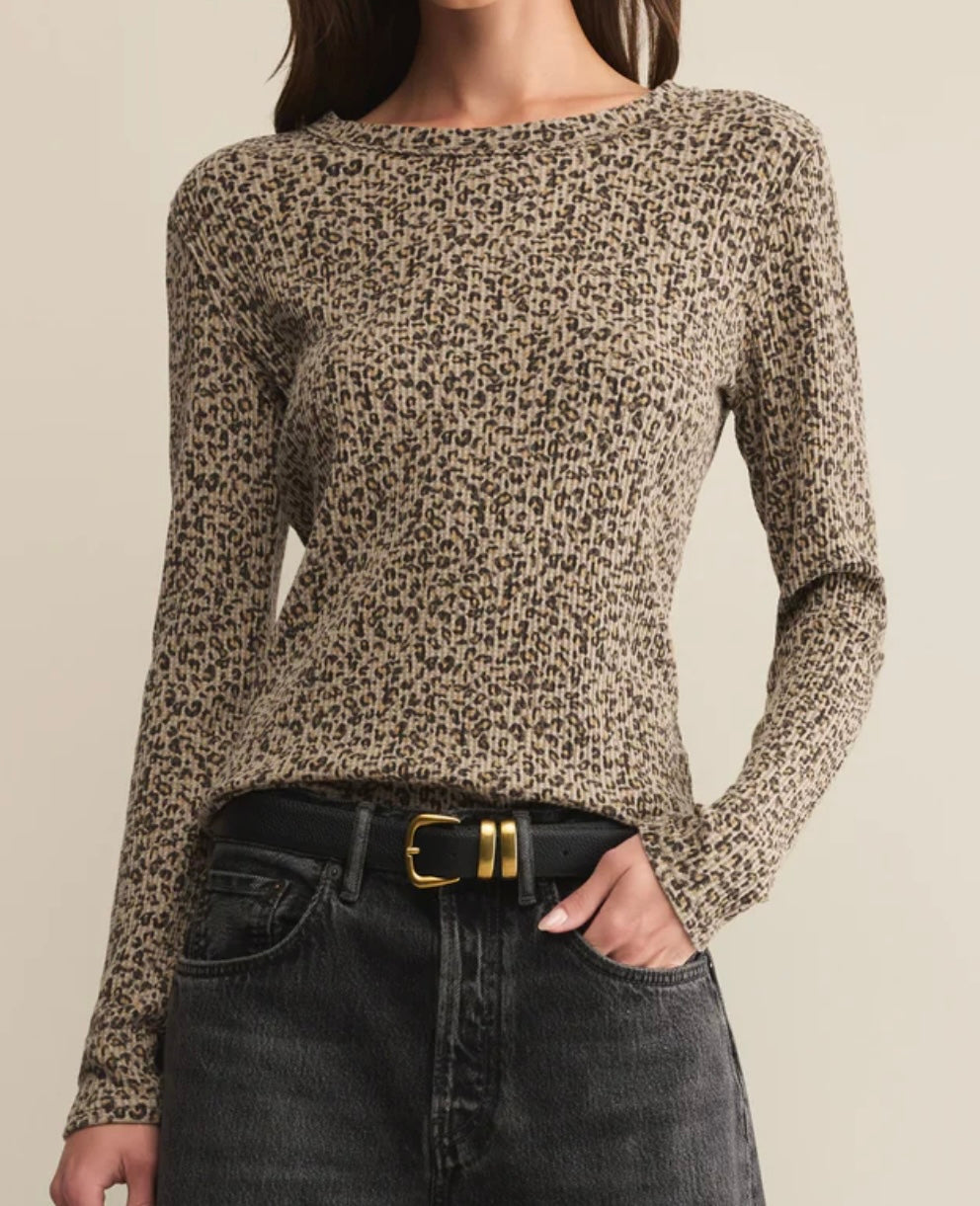 Z Supply Arlet Animal Mini Thermal Top