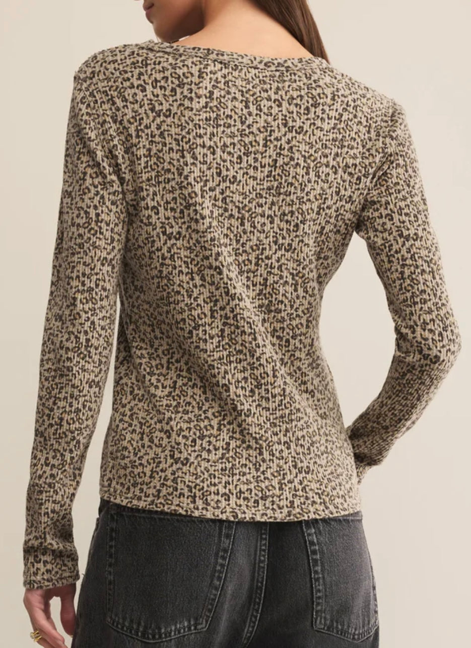 Z Supply Arlet Animal Mini Thermal Top