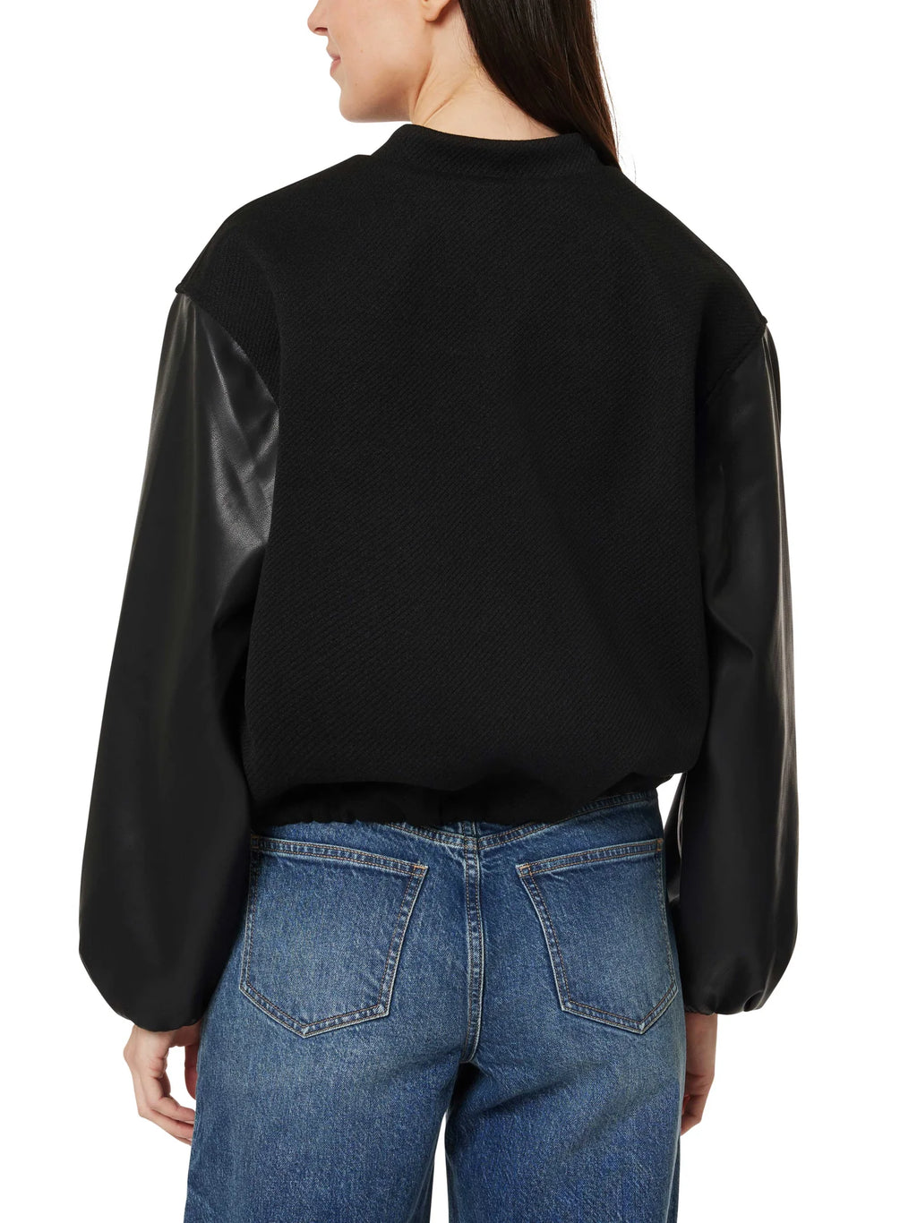 Habitual Faux Leather Bubble Bomber