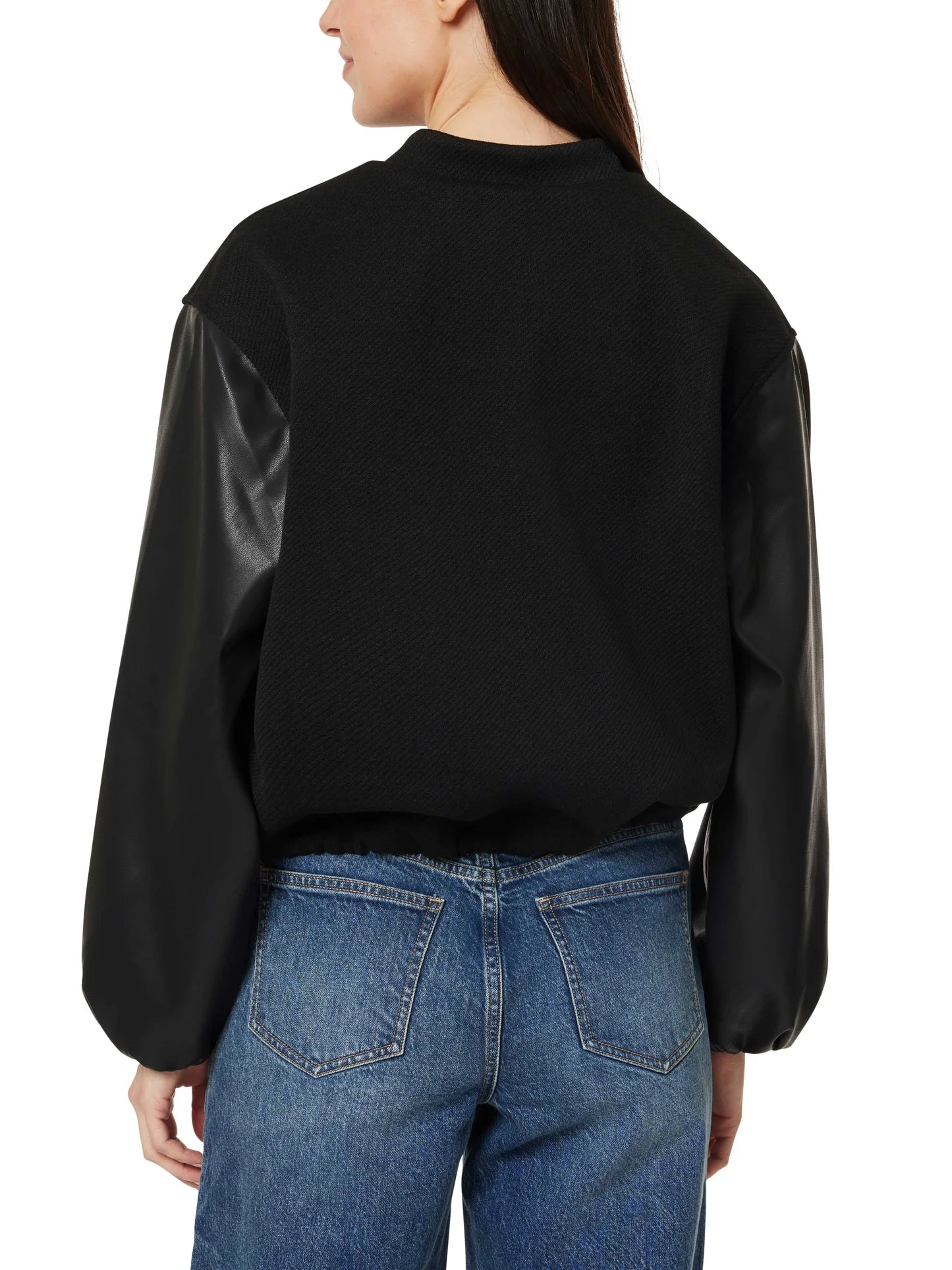 Habitual Faux Leather Bubble Bomber