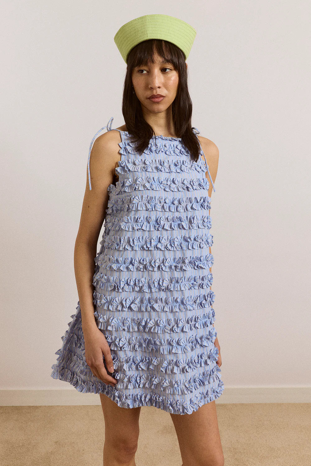 Damson Madder Leili Ruffle Mini Dress