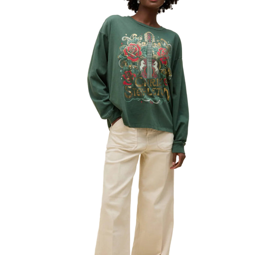 Daydreamer Chris Stapleton Guitar & Roses Merch LS