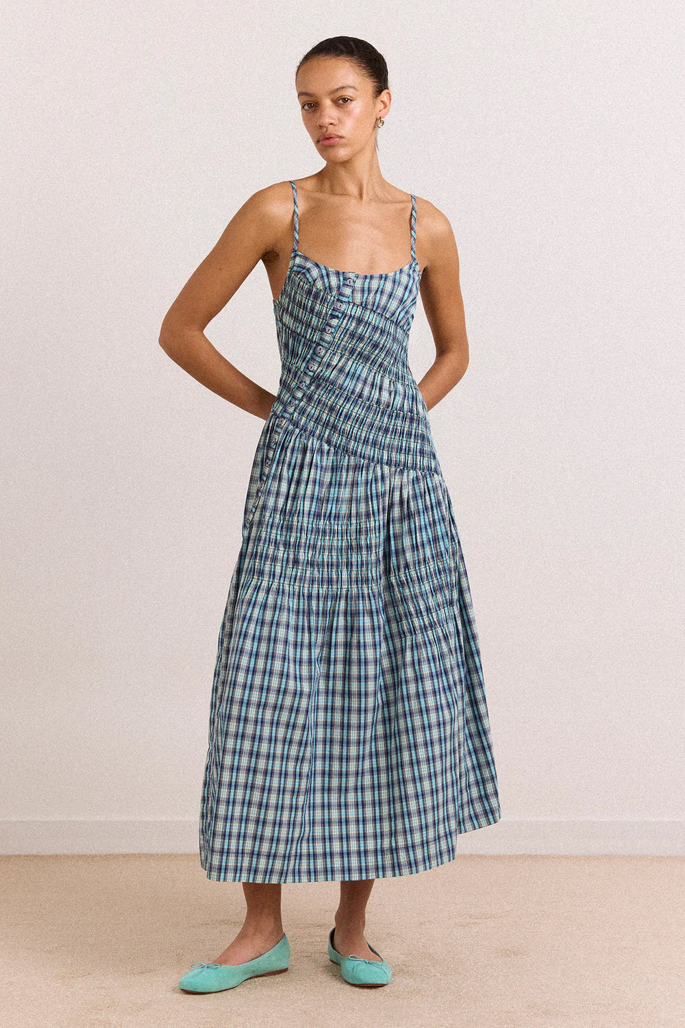 Damson Madder Lyra Midi Dress