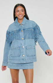 Show me Your Mumu Ojai Fringe Jacket