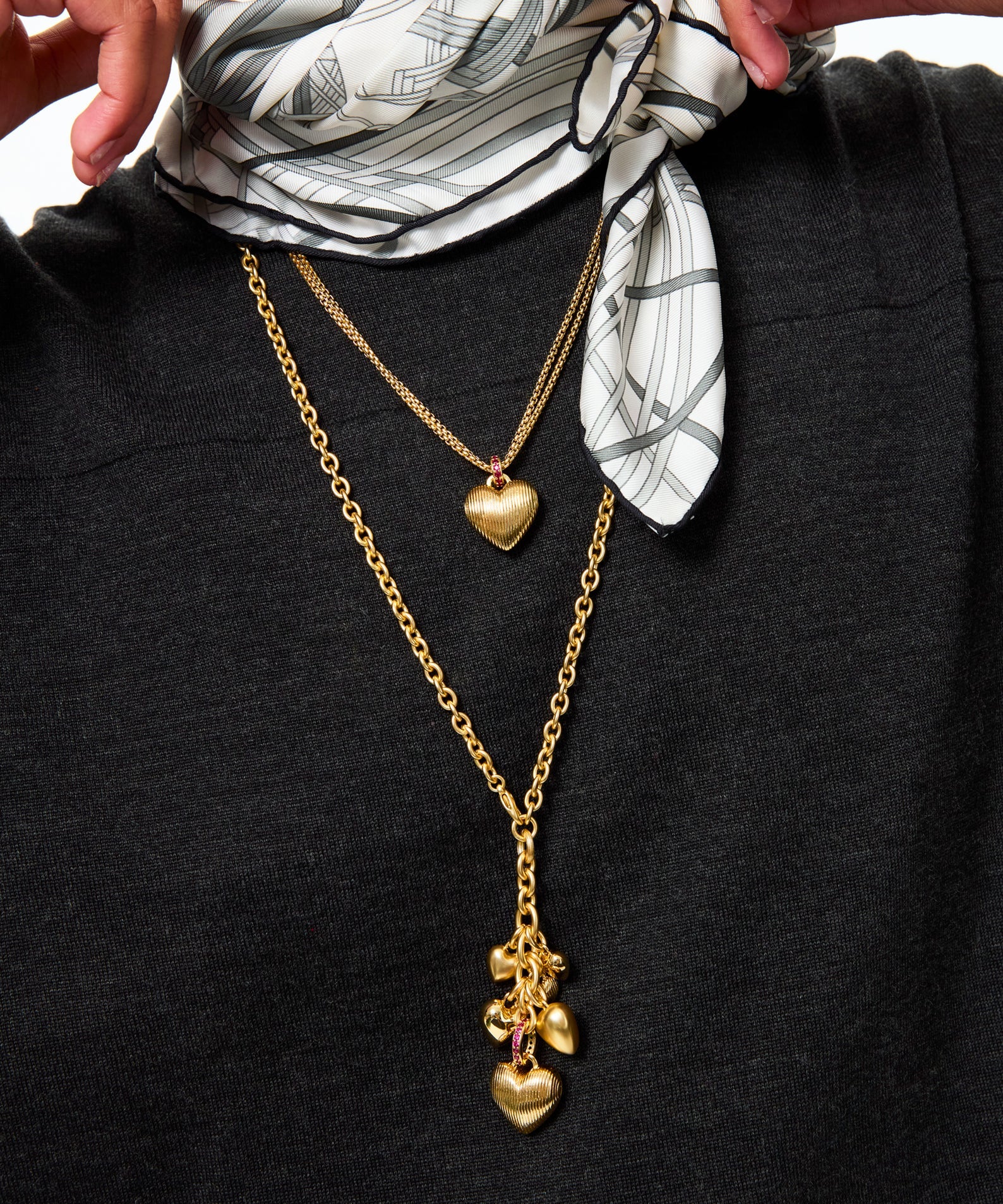 Roxanne Assoulin Family of Hearts Pendant