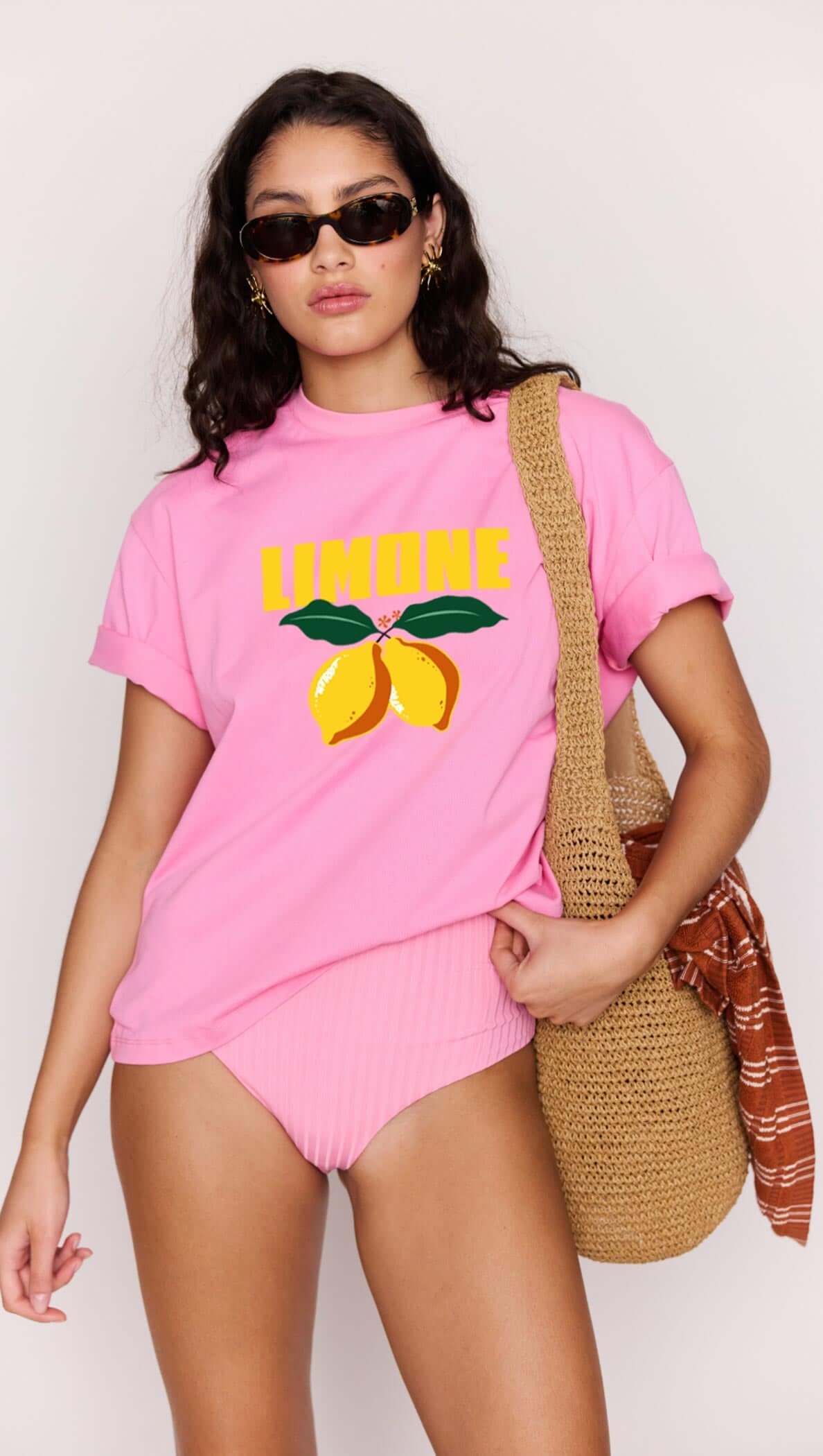Mink Pink Limone Printed Tee