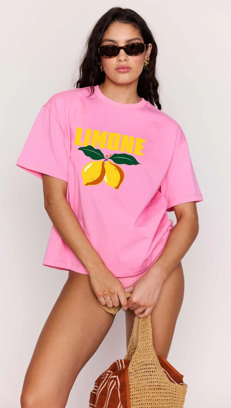 Mink Pink Limone Printed Tee