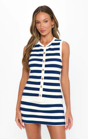 Show Me Your Mumu Devin Tank Navy stripe Delight