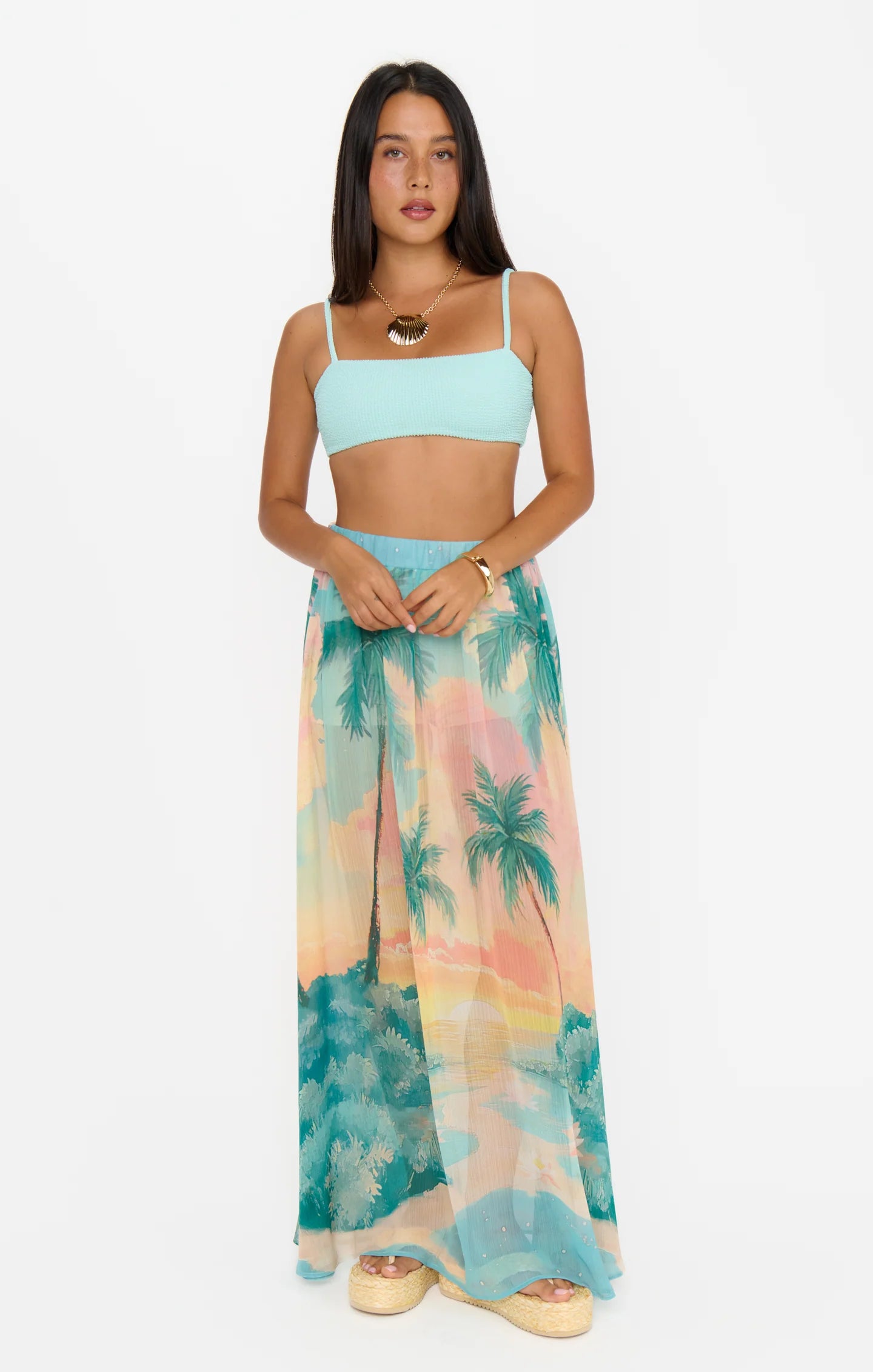 Show me Your Mumu Miles Away Maxi Skirt