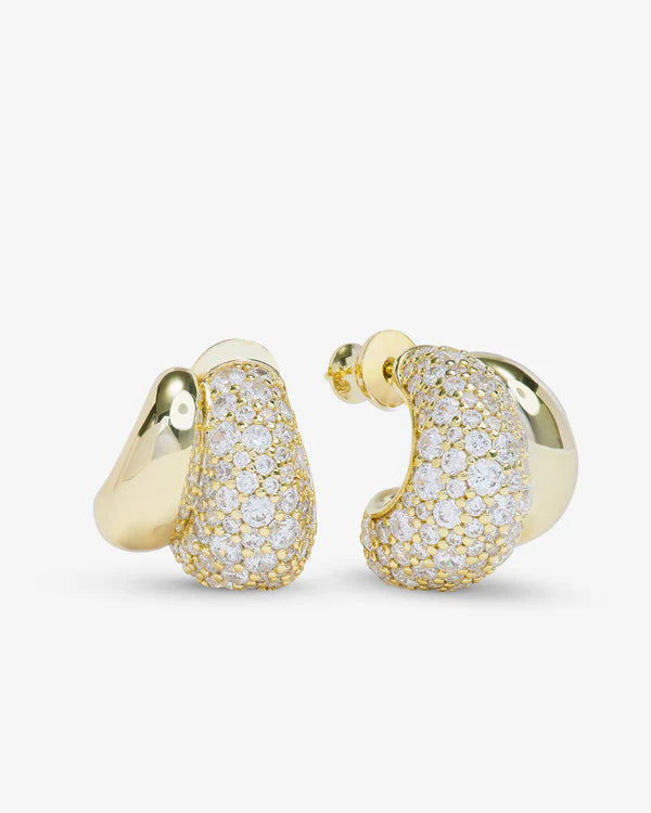 Melinda Maria Norah Loves a Pave Double Hoop