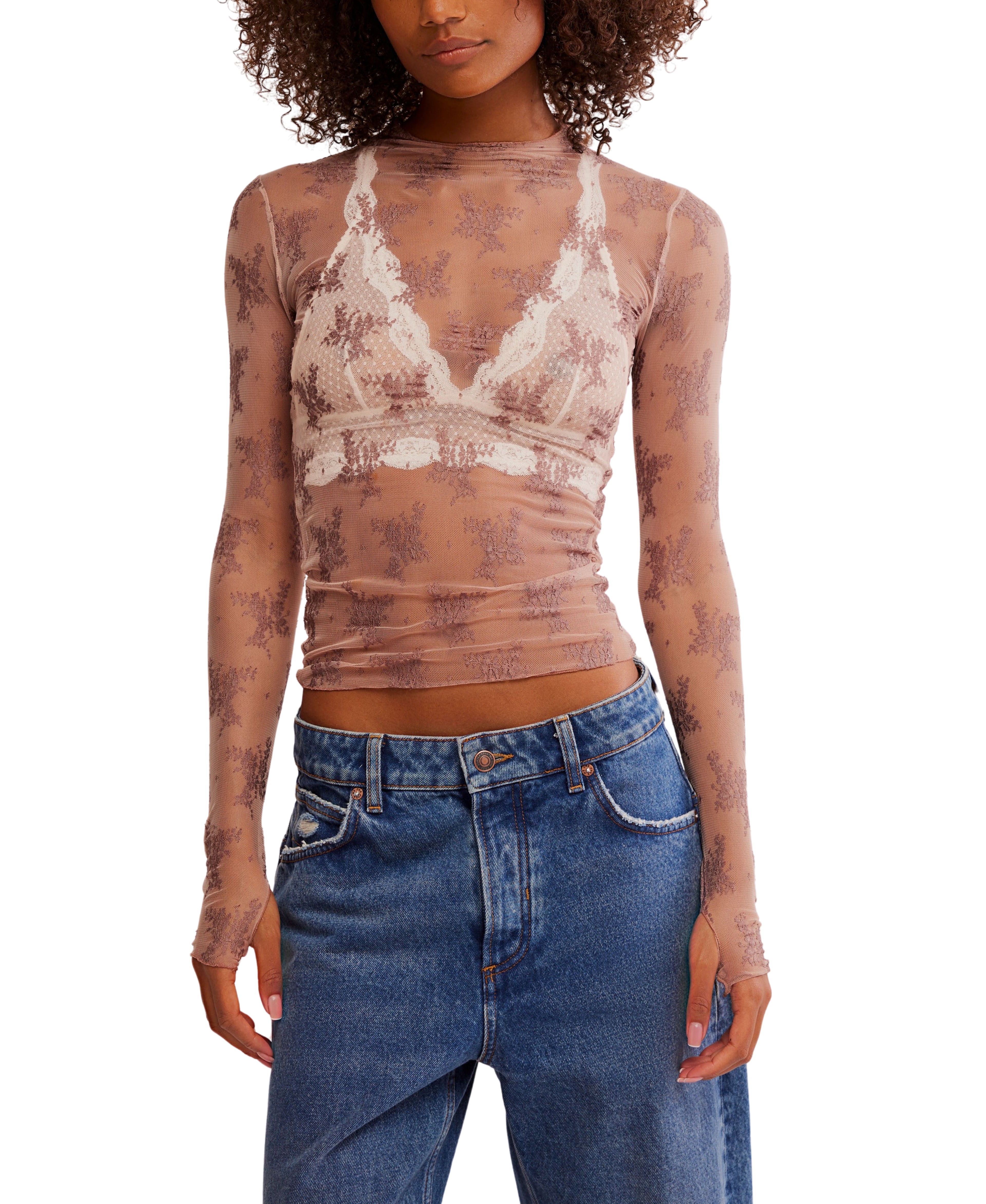 Free People Two Tone Lady Lux Top
