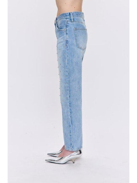 Pistola Lexi Mid Rise Bowed Straight