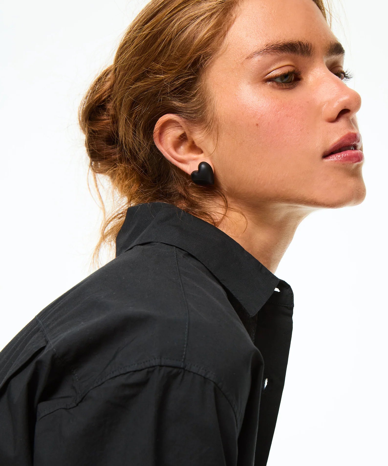 Roxanne Assoulin Puffy Heart Stud Ear