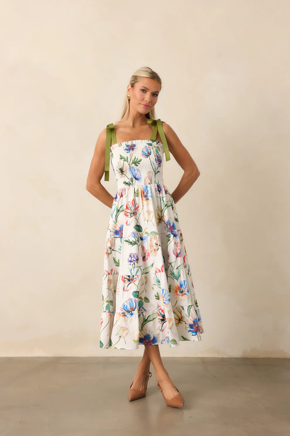 Prosperina Aurea Midi Dress