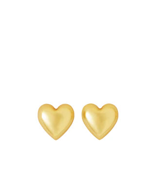 Roxanne Assoulin Puffy Heart Stud Earring