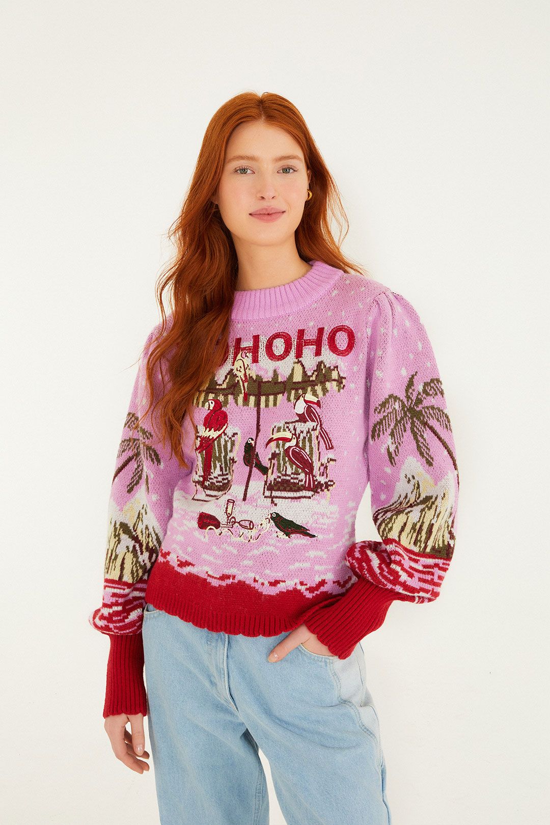 Farm Rio From Sand To Snow Knit Sweater