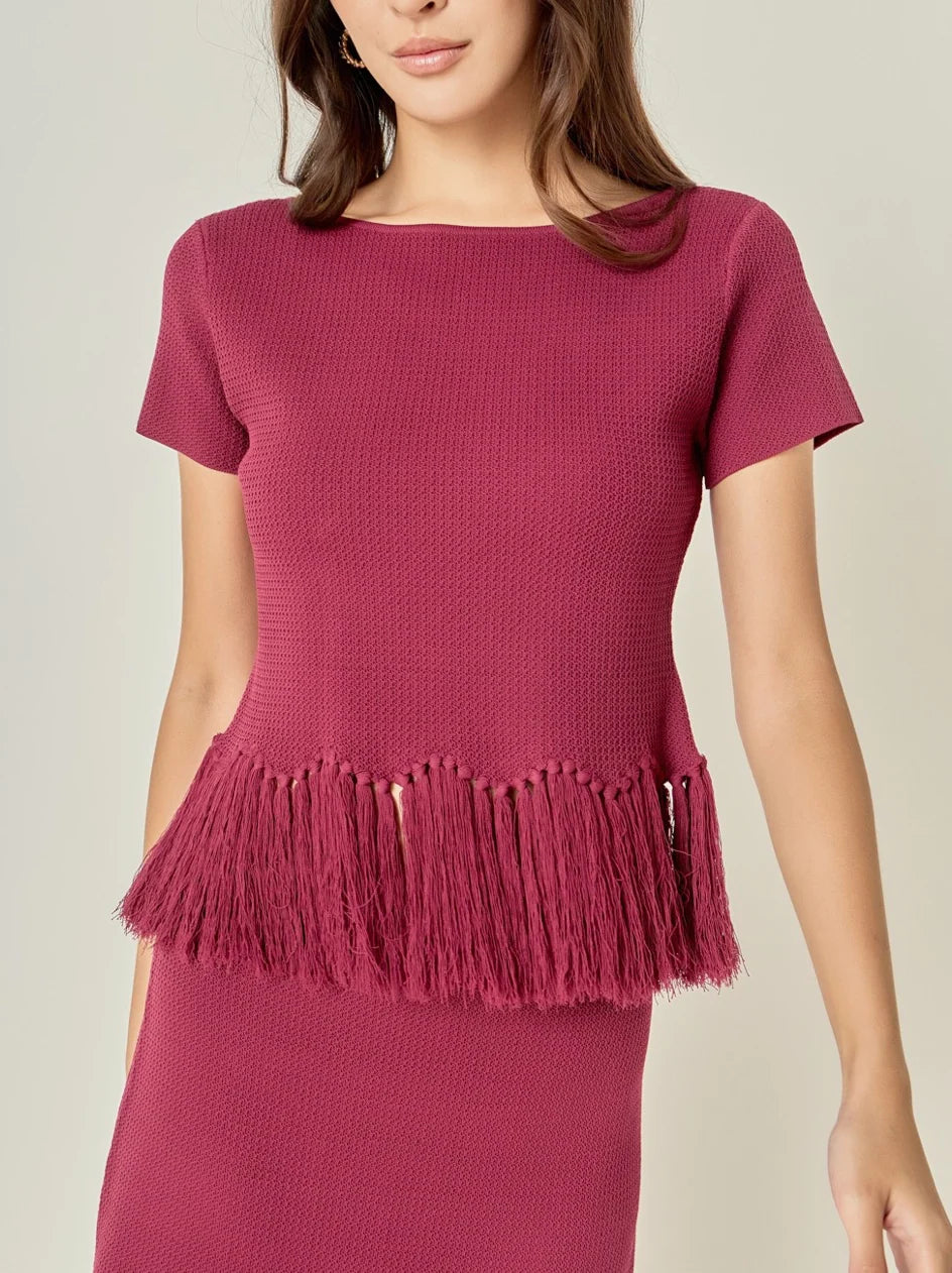 2.7 August Fringe Hem Top