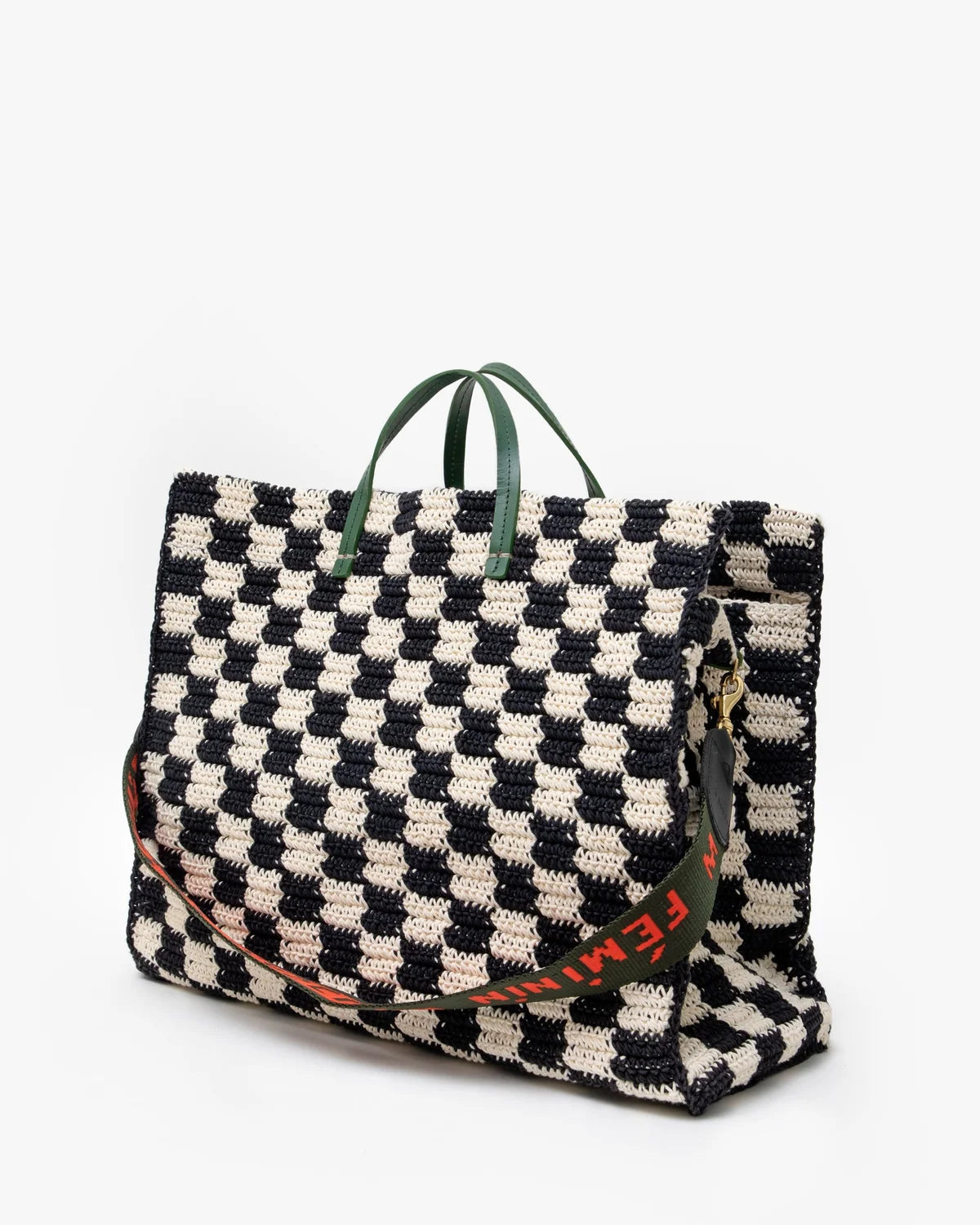 Clare V Summer Simple Crochet Checker Bag