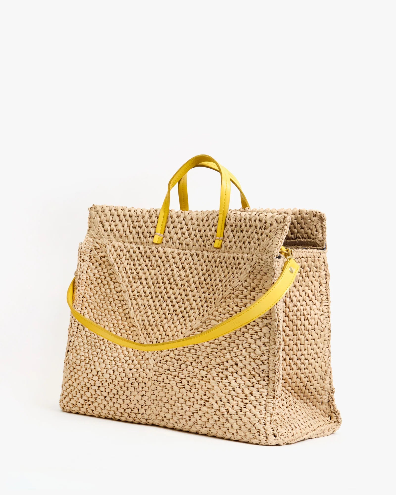 Clare V Summer Simple Tote Raffia Dune