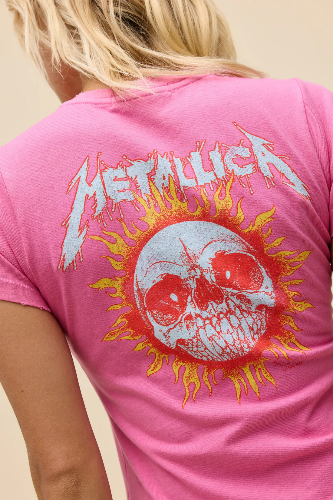 Daydreamer Metallica Flaming Sun Vin Tee