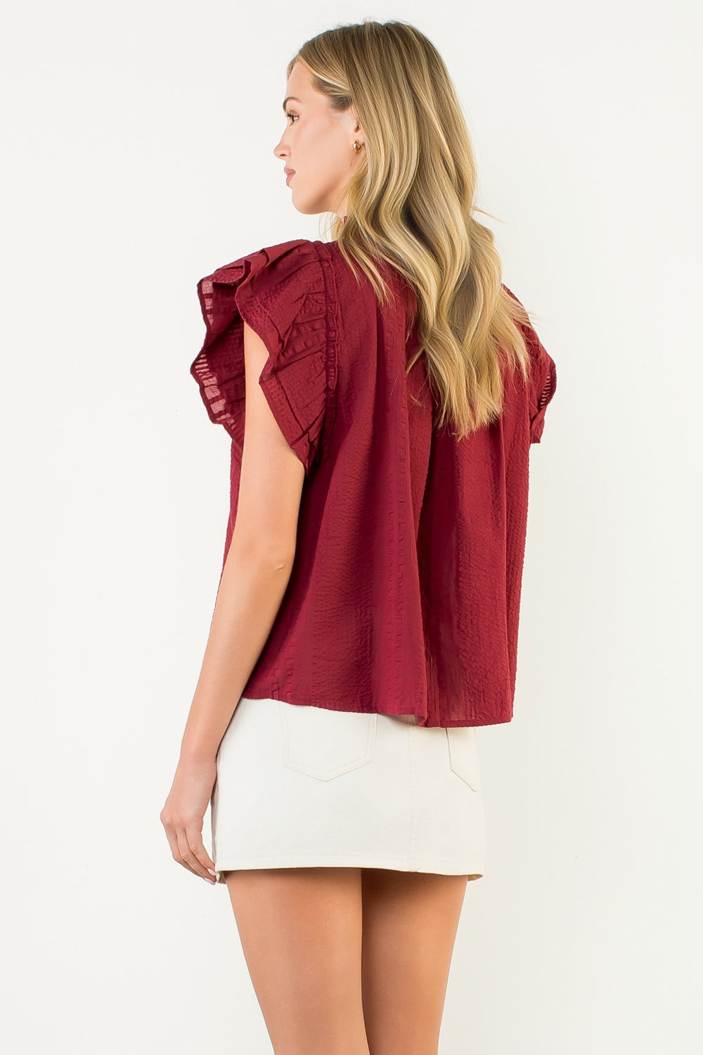 THML Flutter Sleeve Top