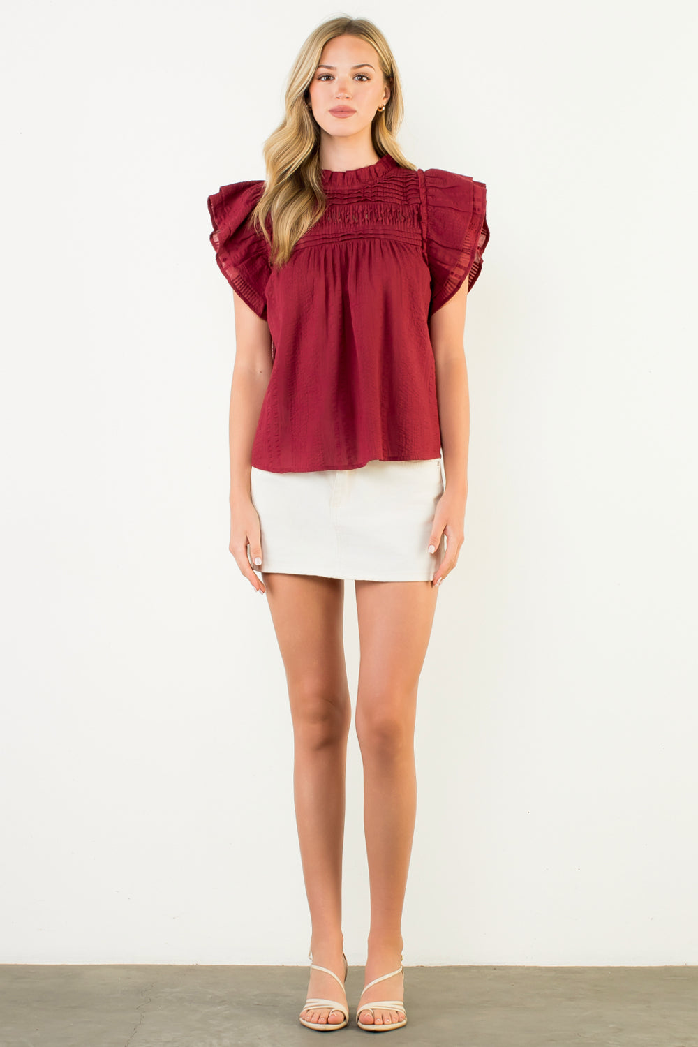 THML Flutter Sleeve Top