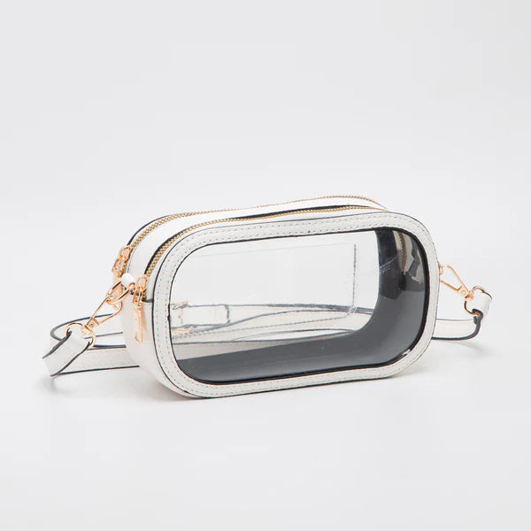 Queens Designs Game Day Stadium Clear Oval Bags