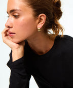 Roxanne Assoulin The Triple Tube Huggie Gold