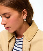 Roxanne Assoulin The Triple Tube Huggie Silver