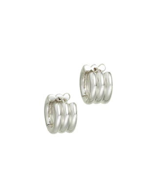 Roxanne Assoulin The Triple Tube Huggie Silver
