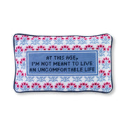 Furbish Needlepoint Pillow Uncomfortable Life