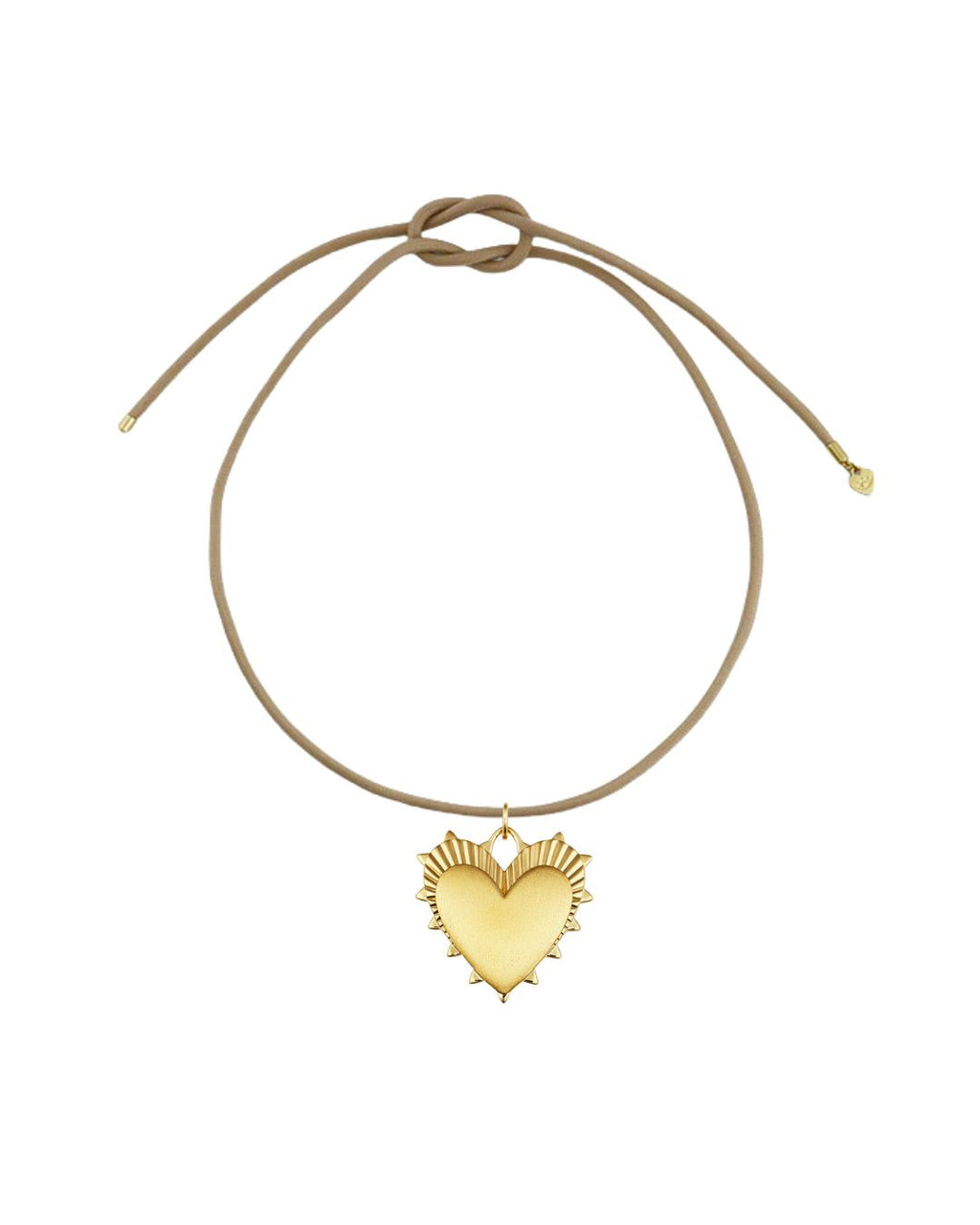 Hart Dune Ecru Cord w Heart of Gold Charm