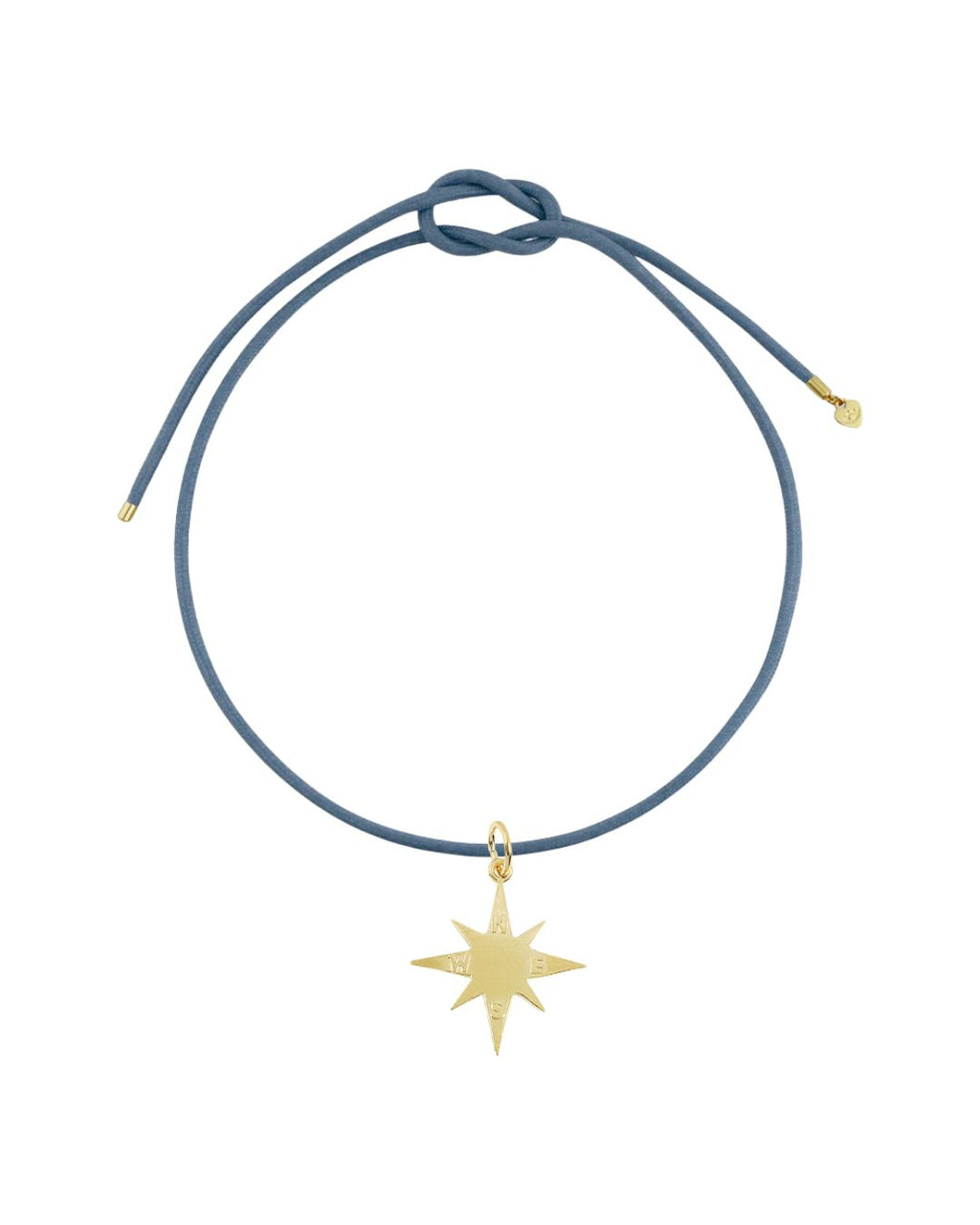 Hart Slate Blue Cord w Star Compass Charm