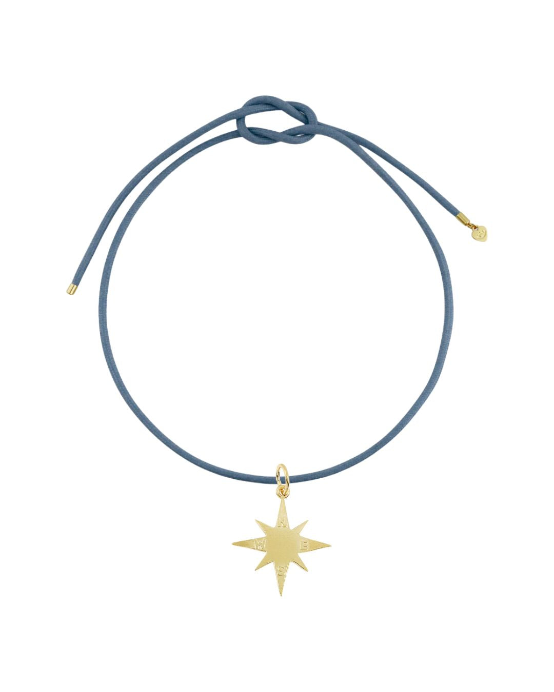 Hart Slate Blue Cord w Star Compass Charm