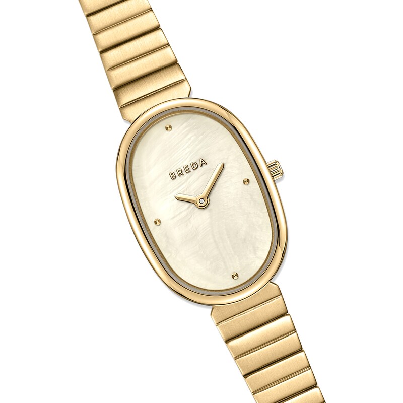 Breda Jane Gold and Metal Bracelet Watch 23mm