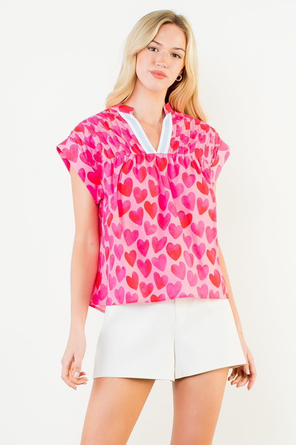 THML Heart Print Top