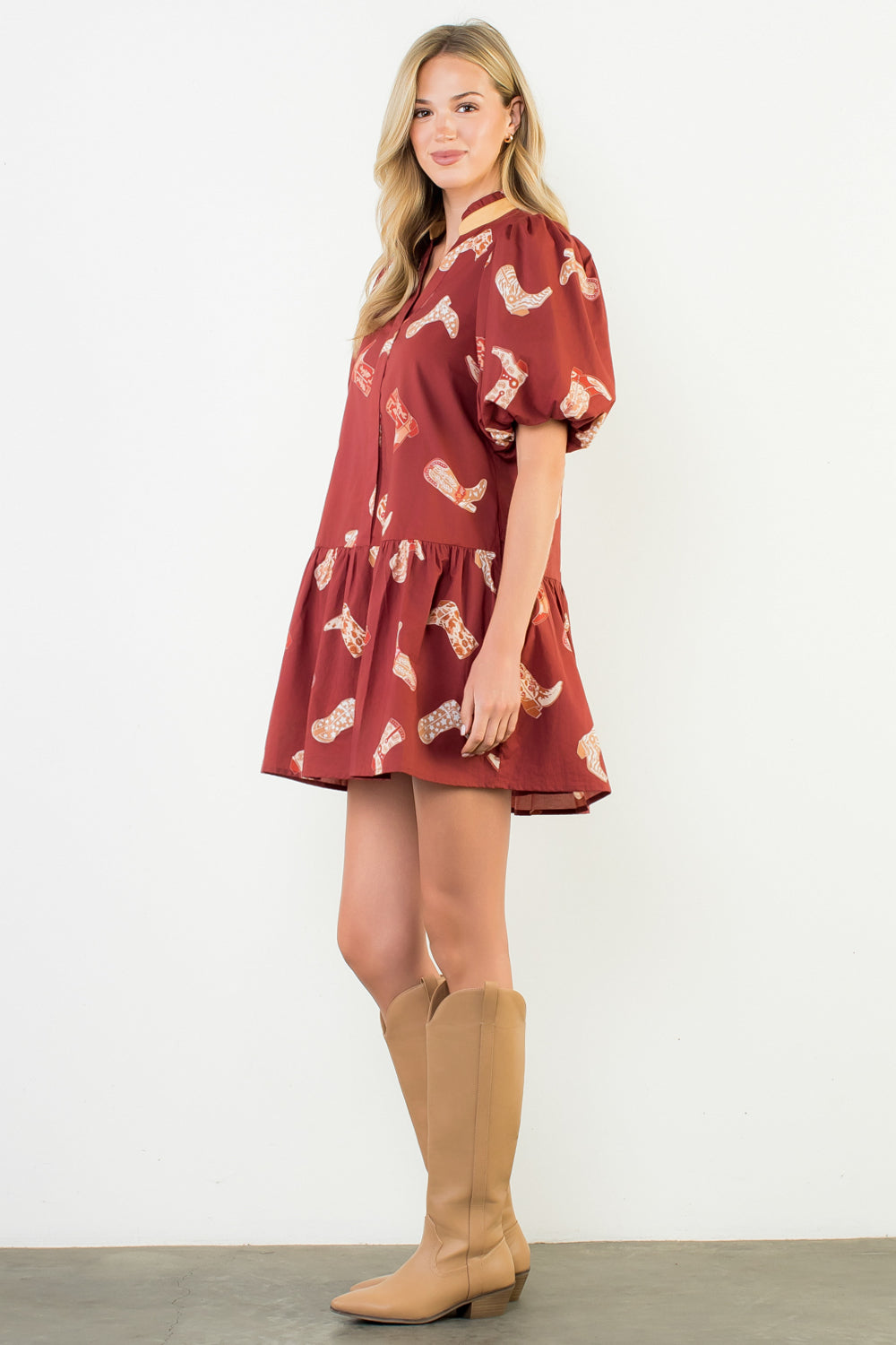 THML Boot Print Dress