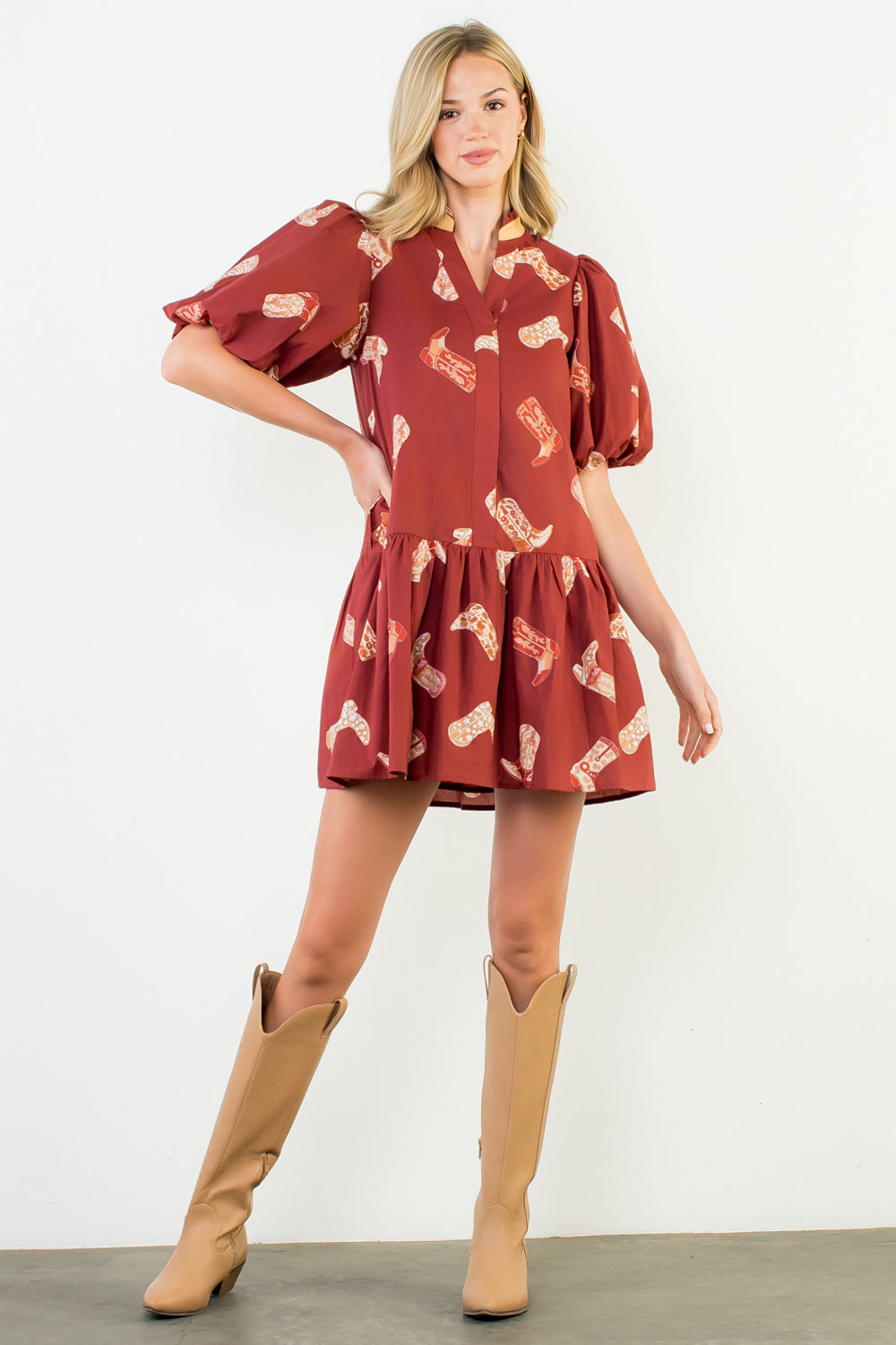 THML Boot Print Dress