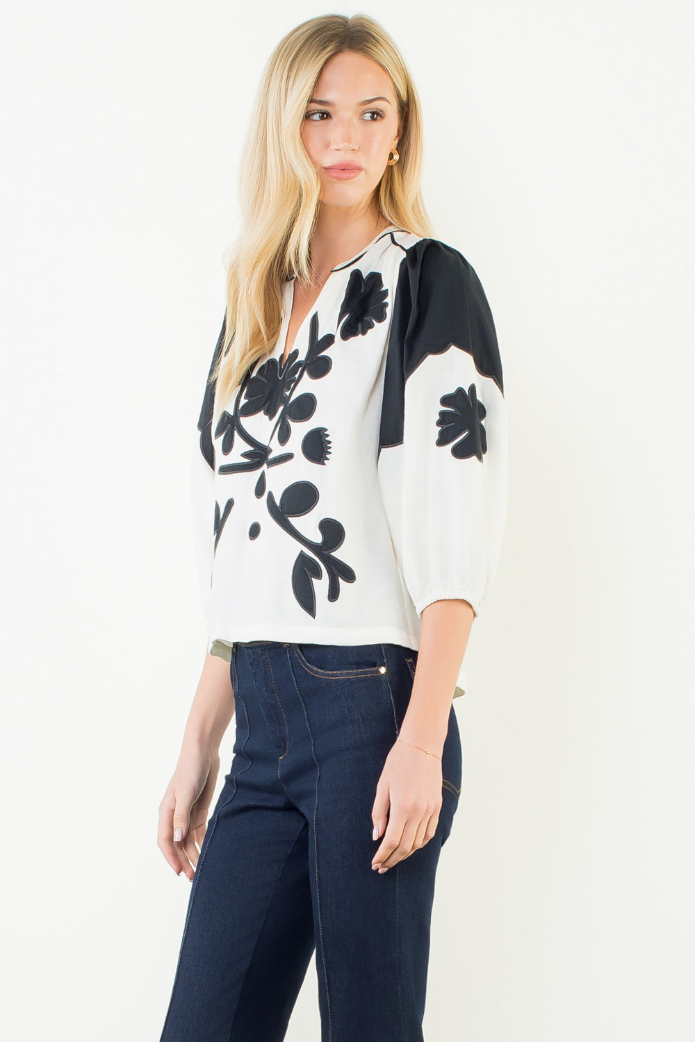 THML LS Pattern Detail Top