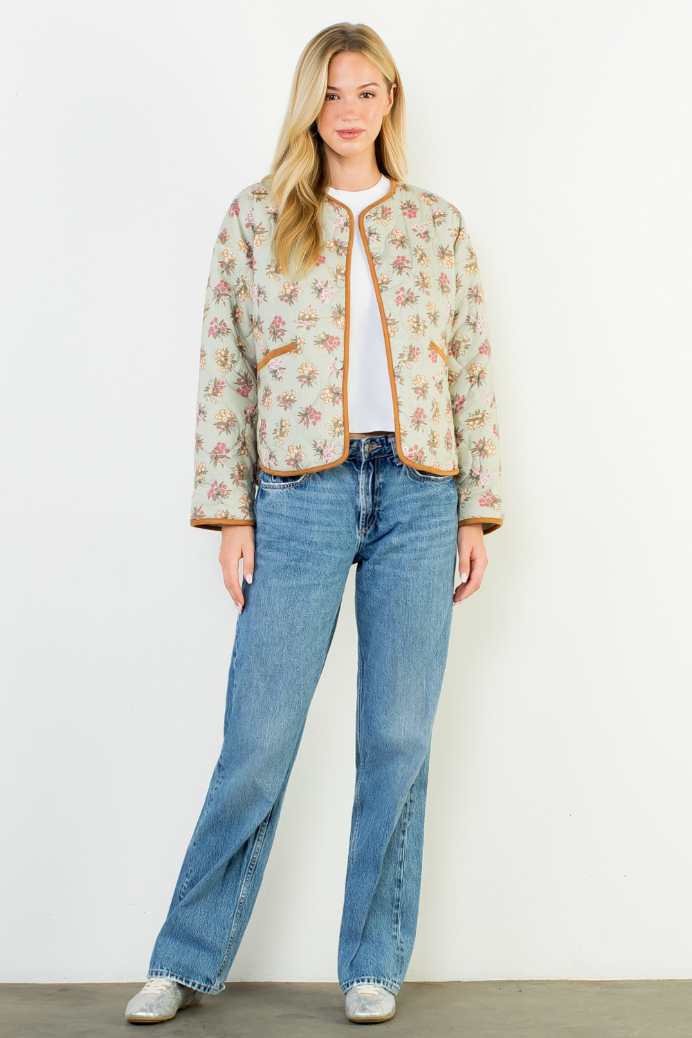 THML Floral Quilted Jacket