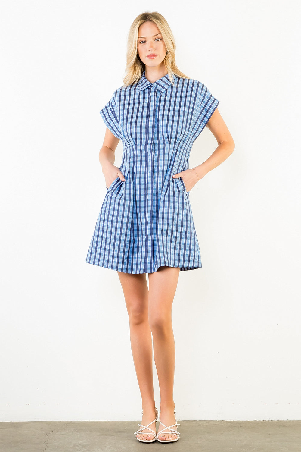 THML SS Checkered Dress
