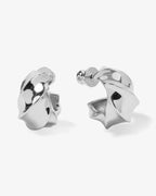 Melinda Maria With a Twist Hoops 1 Silver