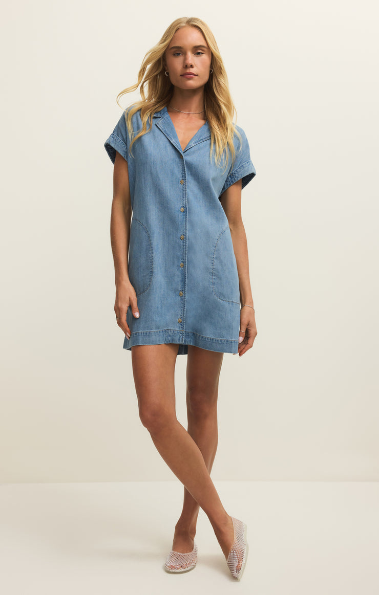 Z Suply Napa Denim Mini Dress