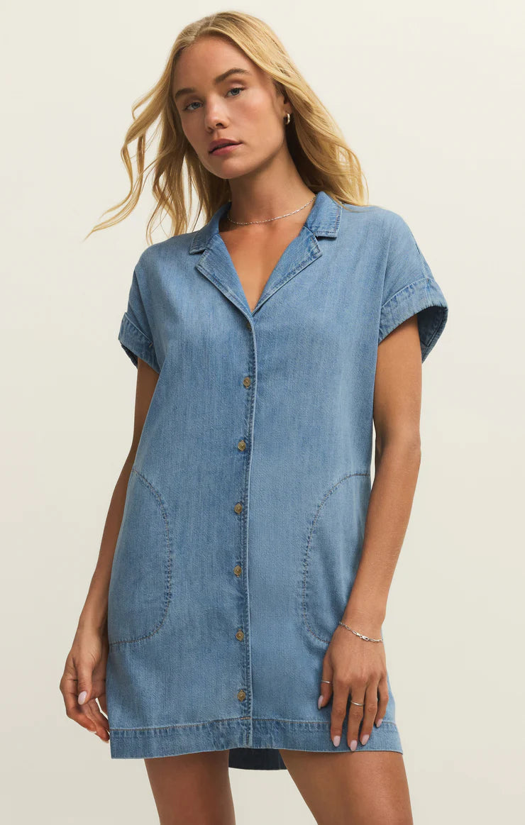 Z Suply Napa Denim Mini Dress