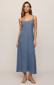 Z Supply Leonora Indigo Midi Dress