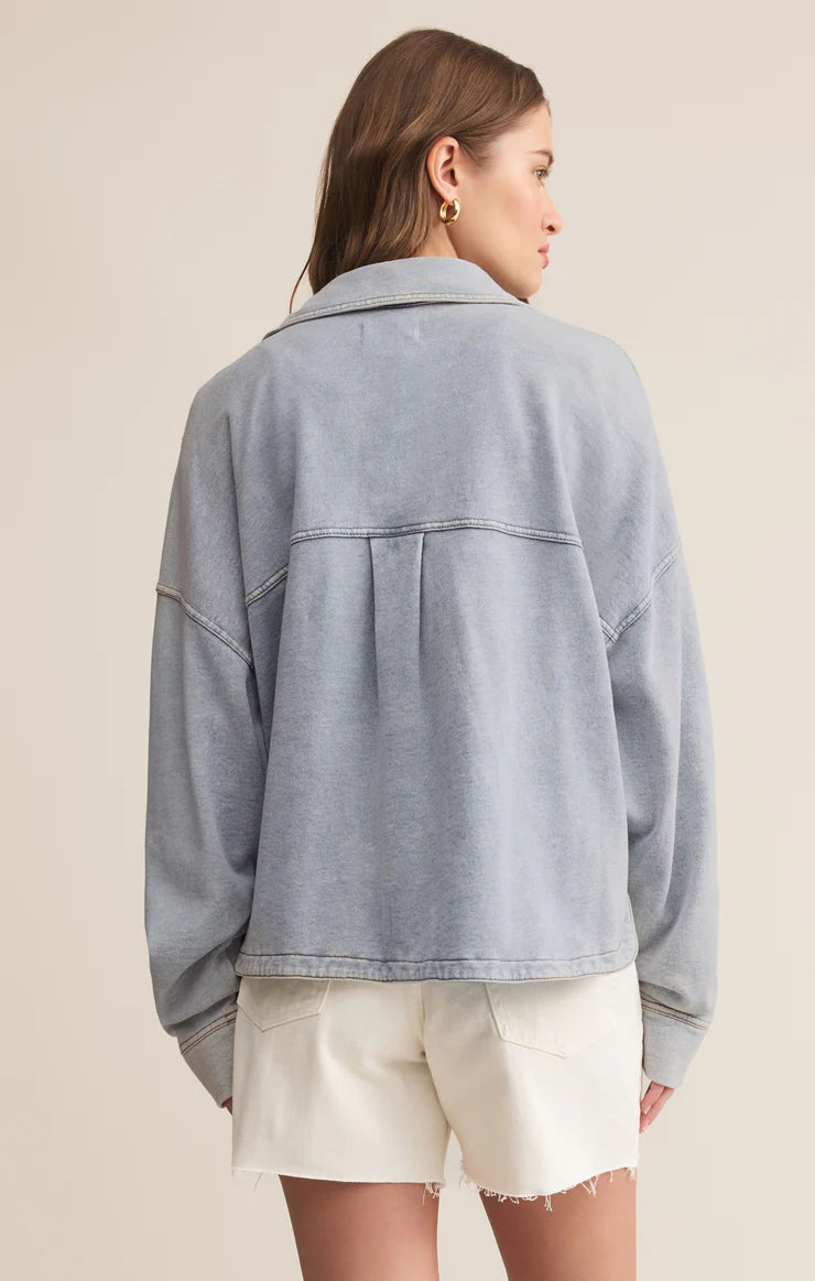 Z Supply All Day Cropped Denim Jacket