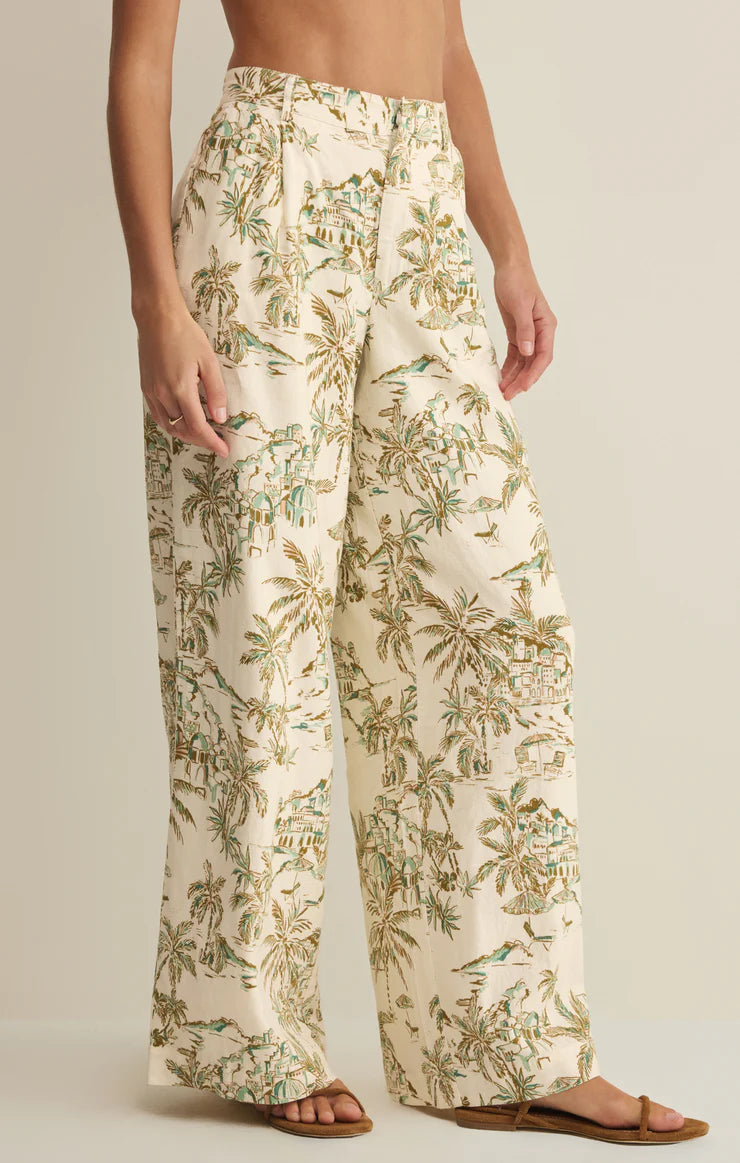 Z Supply Overlook Tiki Tide Linen Pant