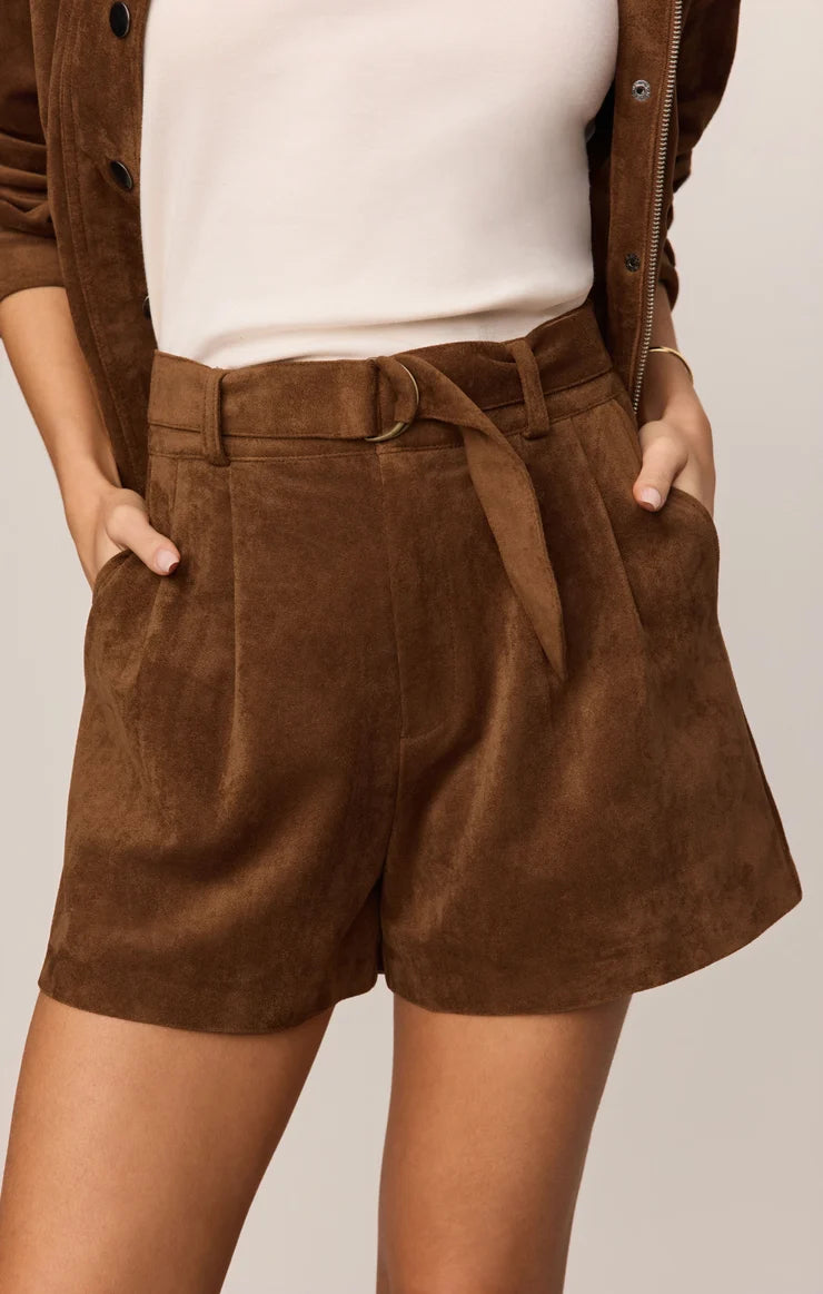 Z Supply Ivory Suede Short
